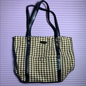 {Longaberger} Vintage Checkered Tote